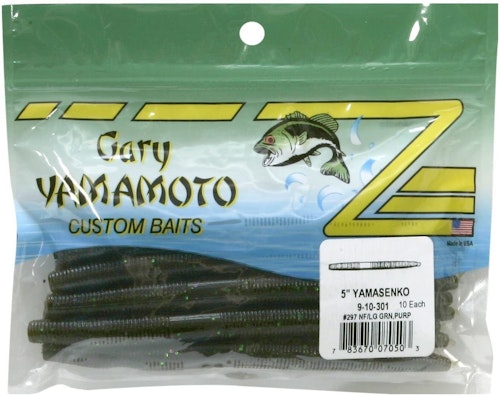 The soft-plastic lure that made Gary Yamamoto a household name among diehard bass anglers, the Yamamoto Senko.