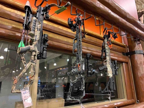 It’s probably fine to have only a handful of crossbows on hand early in the year, but make sure to have plenty on hand by August so you can meet the demands. (Photo by Darron McDougal.)