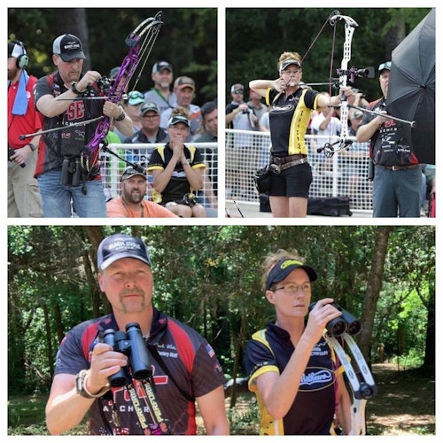 Jack and Sharon Wallace competing at the recent ASA Pro/Am in Appling, Georgia.