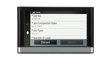 Mobile Device Works Like A Tablet When Filling Out Customized Job Forms
