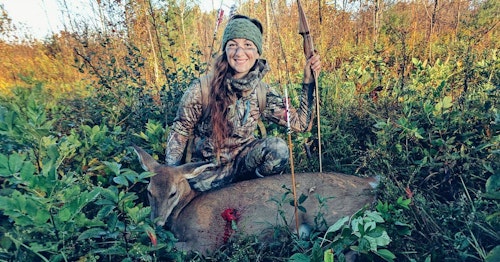 Beka Garris enjoys pursuing everything from whitetails to wild turkeys with her traditional archery gear.