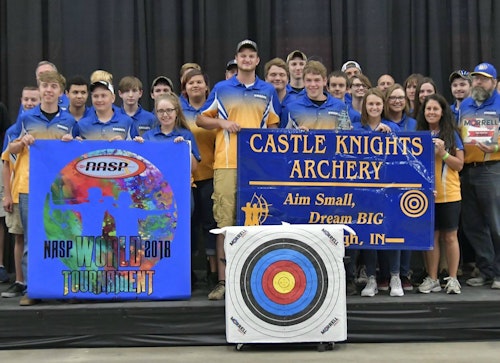 Castle High Knights after winning the 2018 NASP World Championship.