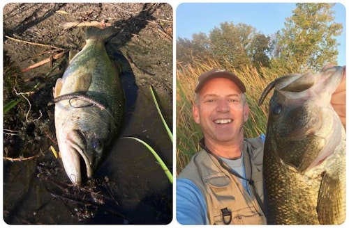 The author experienced his best afternoon ever on a bass lake he’s fished from a boat dozens of times thanks to a stealthy approach in waders.