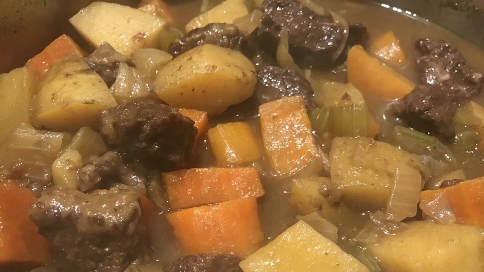 Dark Roast Venison Stew