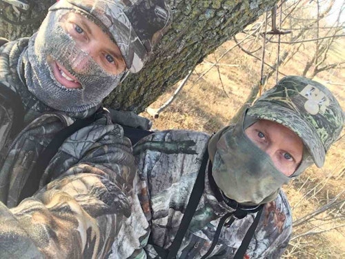 Sitting in pairs is not only fun, but it’s also a great way to cut hunting pressure in half.