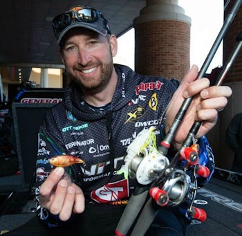 Ott DeFoe relied on three primary lures to win the 2019 Bassmaster Classic. He specifically named the Storm Arashi Vibe and Rapala DT4 crankbaits, but left the third lure a mystery. As this pic from Z-Man Fishing Products Instagram page shows, the unnamed chartreuse/white lure is a Z-Man ChatterBait Jack Hammer.