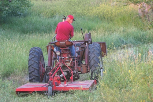 Wait a week or more after the main fawning window to lessen the risk to fawns with your farming chores.