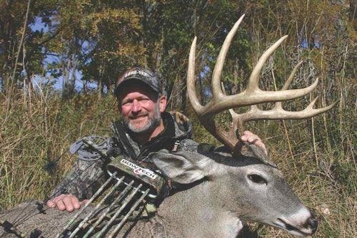 The author killed this tall-tined 6x5 with a Muzzy 3-Blade. This replaceable-blade cut-on-contact model has been one most popular broadheads for decades.