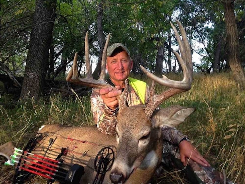 This mature South Dakota whitetail became accustomed to seeing and hearing the landowner tending his cattle. The author quickly figured out and took advantage of the buck’s daytime movement pattern.