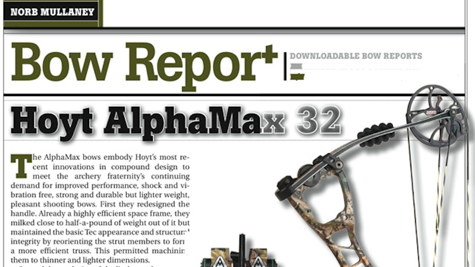 Bow Report: Hoyt AlphaMax 32