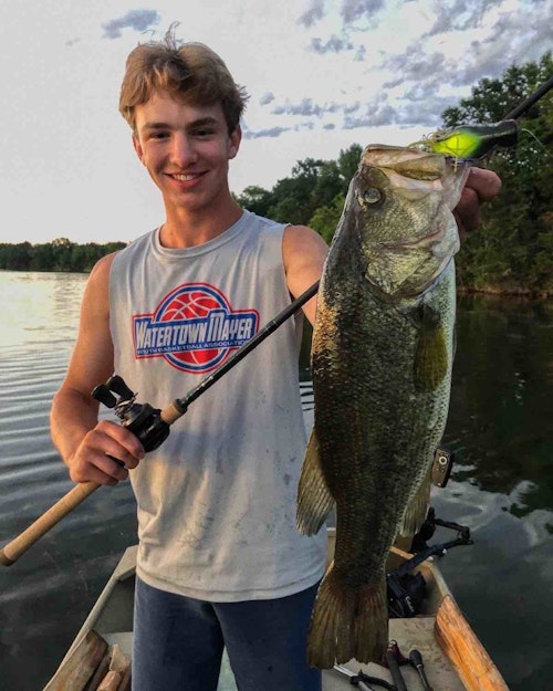 The author’s son Elliott has adopted the Shimano reel and G. Loomis rod as his own. He uses the heavy-duty combo for everything from frogs and ChatterBaits to weedless jigs and soft plastics in thick cover.