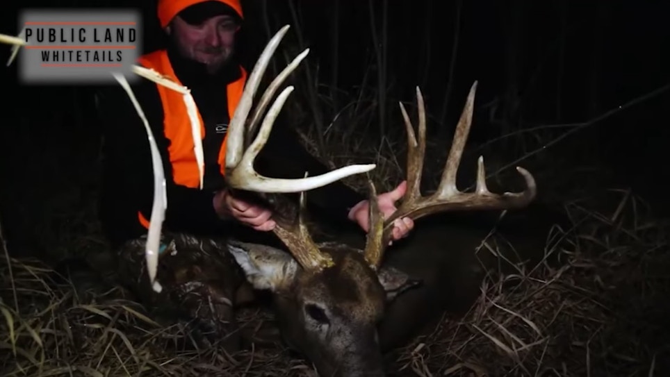 Self-Filmed Video: Monster Late-Season Muzzleloader Buck in Iowa