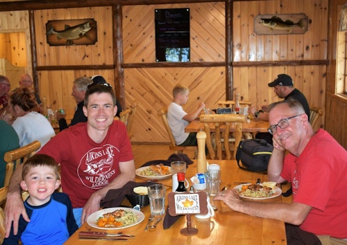 Kids love spending time (even dinner time) with Grandma or Grandpa, and having another adult to help with supervision and activities is a great idea.
