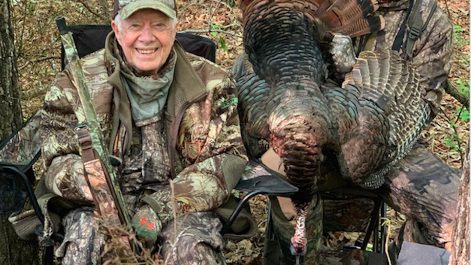 President Jimmy Carter Bags a Wild Turkey at Age 94