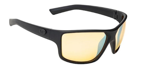 Strike King’s S11 Optics Clinch in Yellow Silver Mirror lens is a good value for the angler who wants a pair of polarized fishing sunglasses specifically for low light.