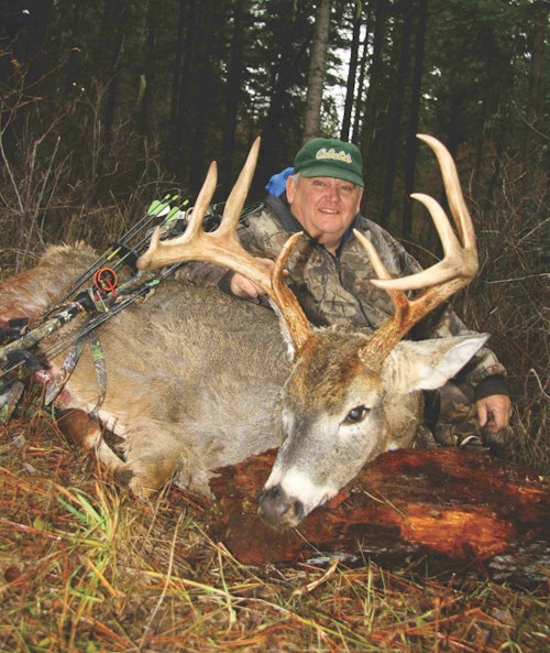This heavy-antlered big-forest buck taken by bowhunter Tim Rode proves that northern Idaho is a destination worth exploring during the rut.