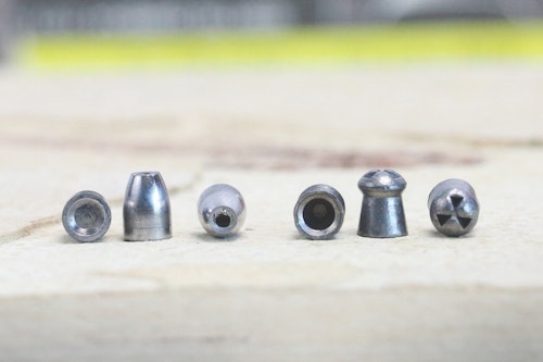 The FX Hybrid slugs (left) and JSB Hades pellets (right) are two important advances in airgun ammo for hunters.