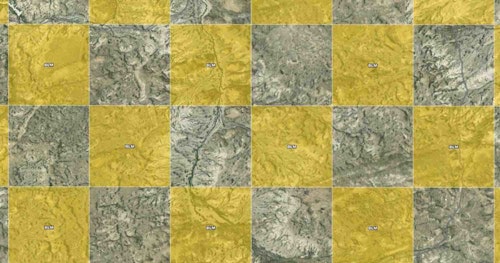 On the map above, BLM (Bureau of Land Management) properties, which are opened to hunting, are shown in yellow. Private lands are not colored. Do you think it’s right for public land hunters to “corner cross” from one BLM parcel to another?