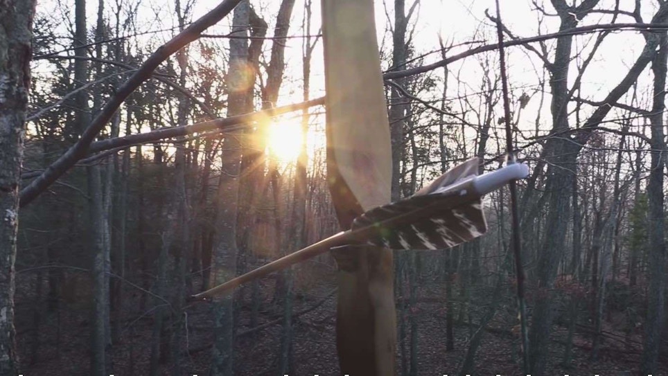 Video: Bowhunter Uses Self Bow and Stone Head to Kill a Whitetail Buck