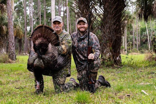 Travis Daniels’ March 6, 2021, post on his Cypress Roost Outfitters Facebook page: We couldn’t have asked for a better opening morning in south Florida. For the first time in many years, I got to share the turkey woods with my dad. Called in four gobblers, hens and jakes. This gobbler finally broke and ran to the decoys where he met his match.