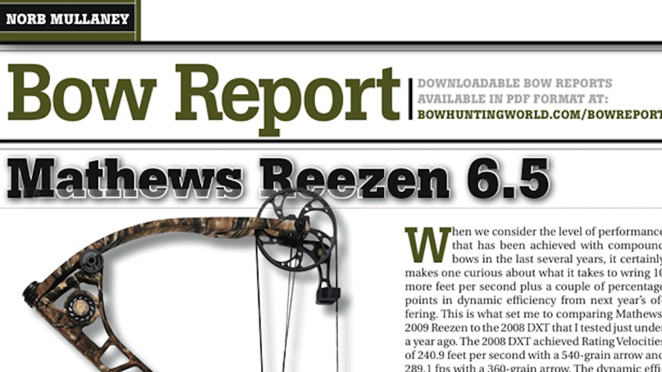 Bow Report: Mathews Reezen 6.5