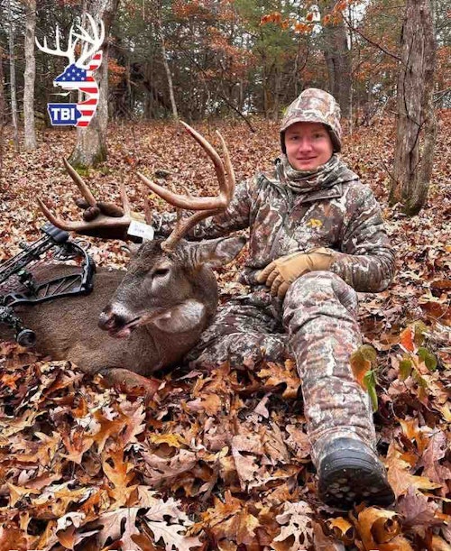 Dallas Durkop with a big buck from Jackson County, Iowa. Love the photo; minimal blood, no hanging tongue, and a genuine happy grin from Durkop.