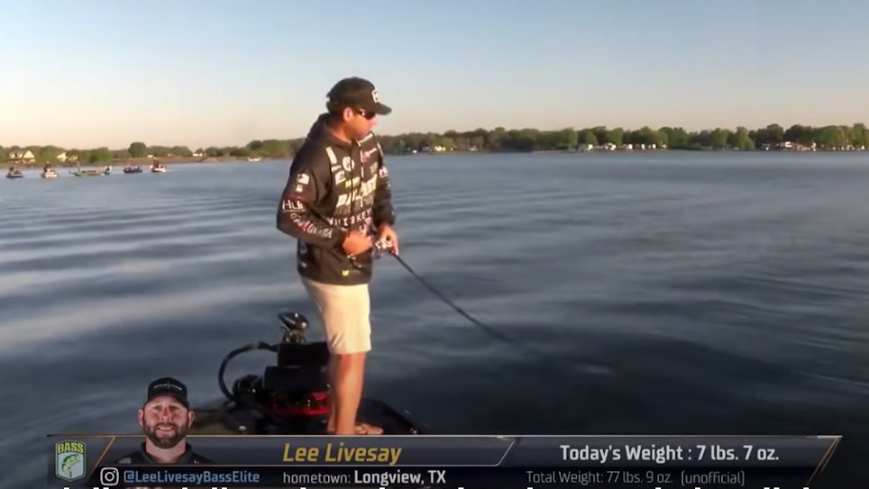 Championship Day Video: Lee Livesay Catches 9-Pounder on Topwater Lure