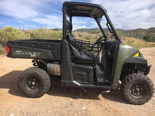 While side-by-wide vehicles like this Polaris Ranger are more stable than four-wheelers, they can still be dangerous when driven carelessly. Photo: Bob Robb