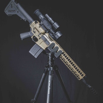 AR-platform rifles are the most popular dedicated hog rigs. Lightweight setups are the name of the game, and tripods and other gun rests will sell well, too.