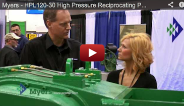 Myers - HPL120-30 High Pressure Reciprocating Pump - 2012 Pumper Cleaner Expo