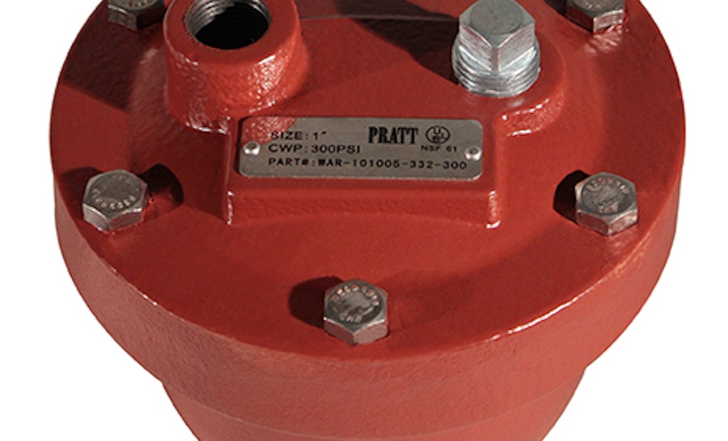 Pratt AirPro Max Water Air Release Valves Now FM Approved