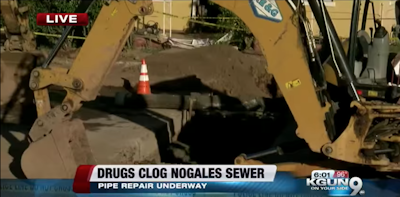 Drug Smugglers Destroy Sewer Line