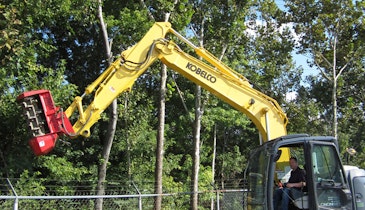 Excavator-Mounted Mulcher Keeps Fencerows Clear for Cincinnati MSD