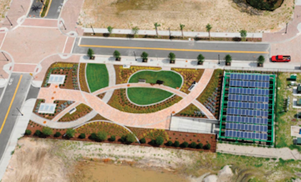 Ultra-Green Development Uses Oldcastle Precast Stormwater Management System and Belgard Pavers