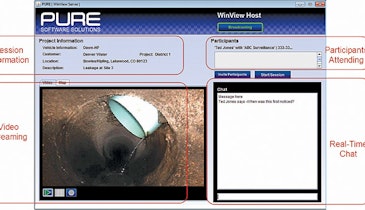 Software allows multiple parties to view pipe inspection remotely