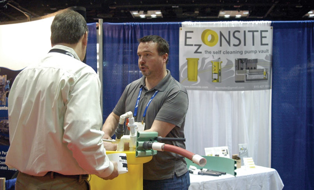 E Z Onsite Markets A Self-Cleaning Pump Vault At The WWETT Show