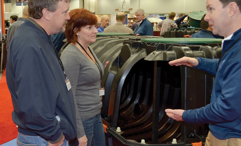 Injection-molded, two-piece tank captures Expo interest