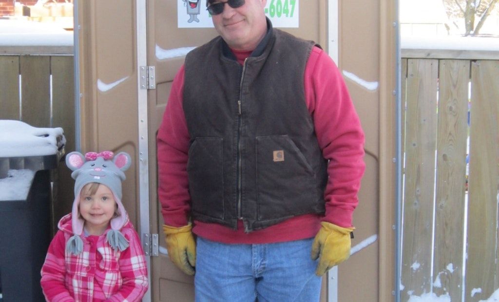 All she wanted for Christmas was a portable restroom … And a Canadian PRO was happy to oblige