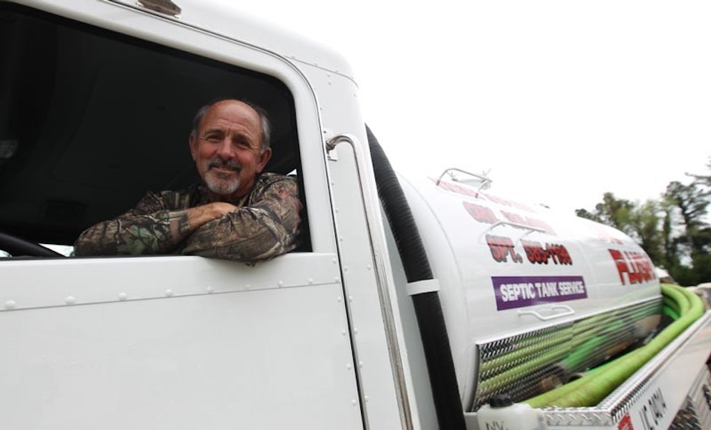 South Carolina Contractor Won't Retire; Starts Pumping Septic Tanks