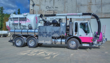 Combination Sewer Cleaner Gets Pink Makeover for Breast Cancer Awareness