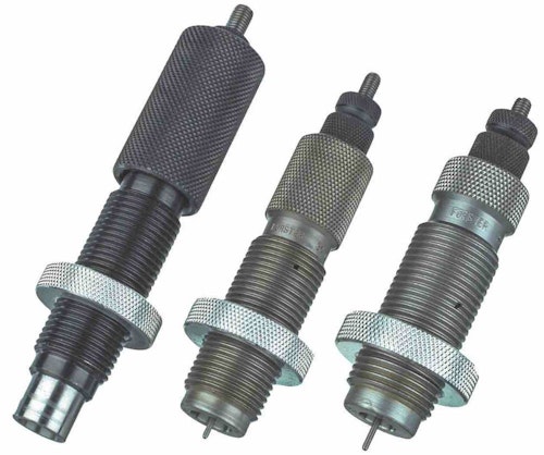 Stock the most popular loading dies (Forsters are shown here). Offer fast special-order service to supply others.