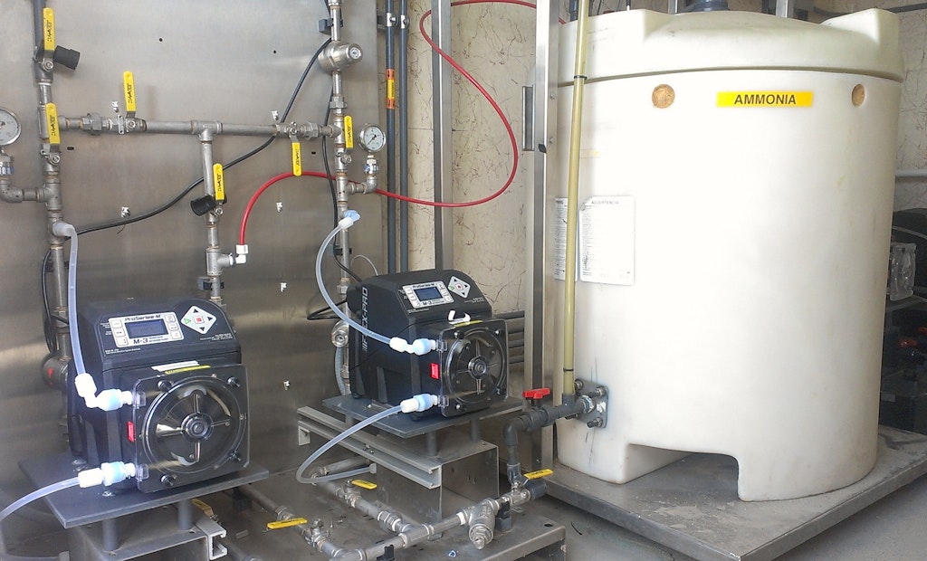 Peristaltic Pumps Excel in Chloramine Application