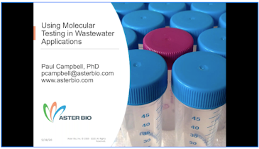 Using Molecular Testing in Wastewater Applications