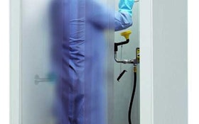 HEMCO emergency shower/decontamination booth