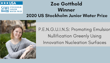 Washington State High School Student Wins 2020 US Stockholm Junior Water Prize