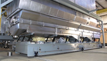 Rail-Mounted Fluid Bed Dryer Provides Easy Internal Bag Access