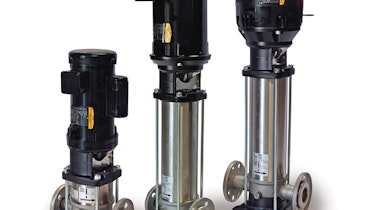 Vertical booster pumps save space, conserve energy