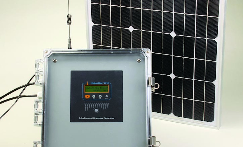 No Batteries To Change, Solar-Powered Flowmeter Works For Days Without Sun