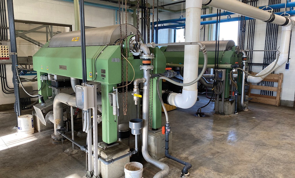 Double-Disc Pumps Keep Waste Activated Sludge Flowing Freely to Centrifuges