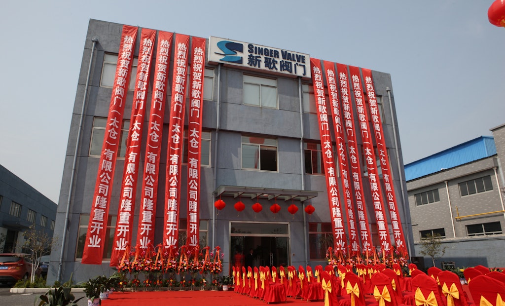 Singer Valve’s grand opening in China